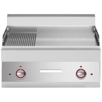 E65/PM7T-N (25) Elektro Grillplatte 2/3 glatt 1/3 gerillt -Top-